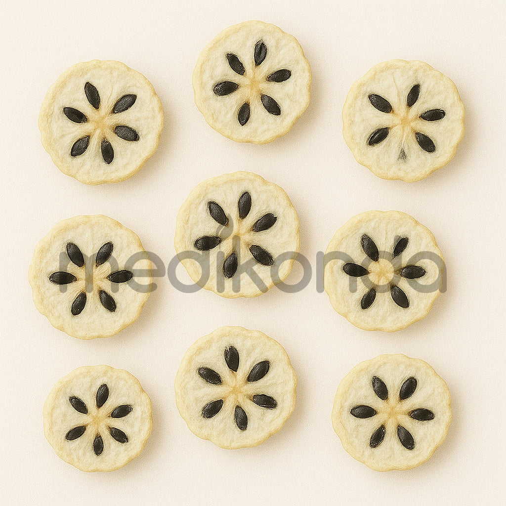 Freeze Dried Custard Apple Fruit Slices for Ice Cream, Juice and Smoothie Toppings