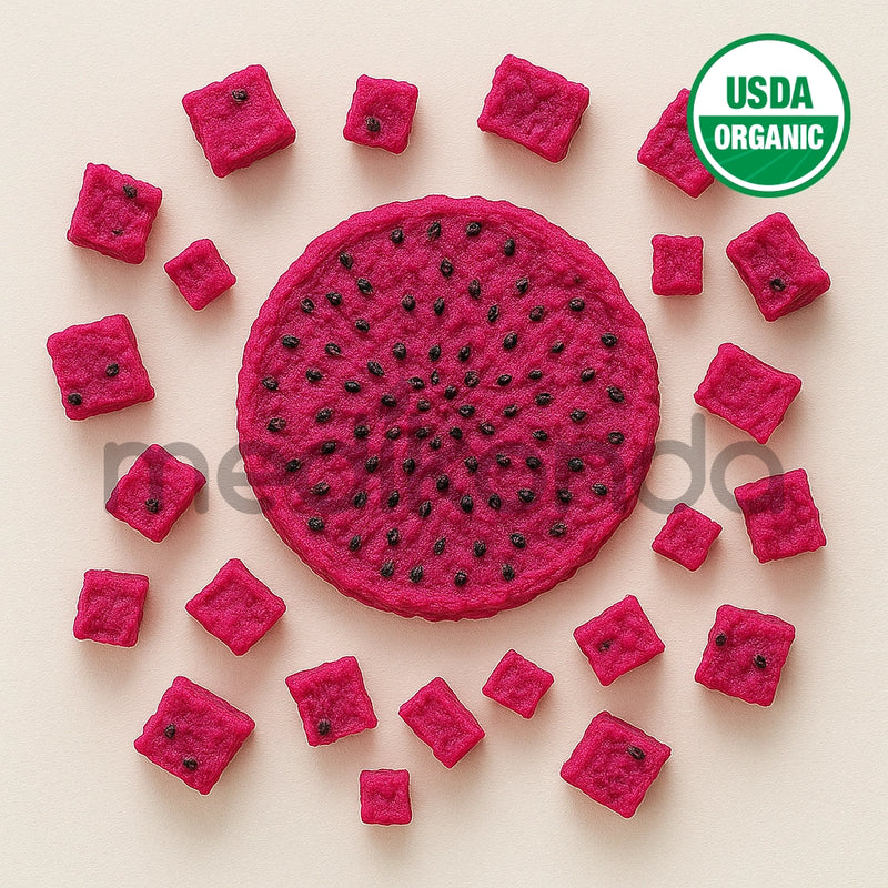 Freeze Dried Dragon Fruit Slices Chunks