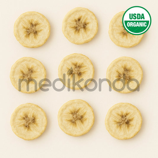 Freeze Dried Banana Fruit Slices for Ice Cream, Juice and Smoothie Toppings