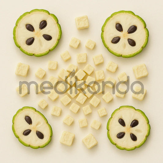 Freeze Dried Custard Apple Fruit Slices Chunks